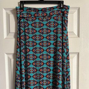 ***LuLaRoe*** - "MAXI" Skirt/Turquoise